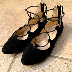 Girls black dress shoes